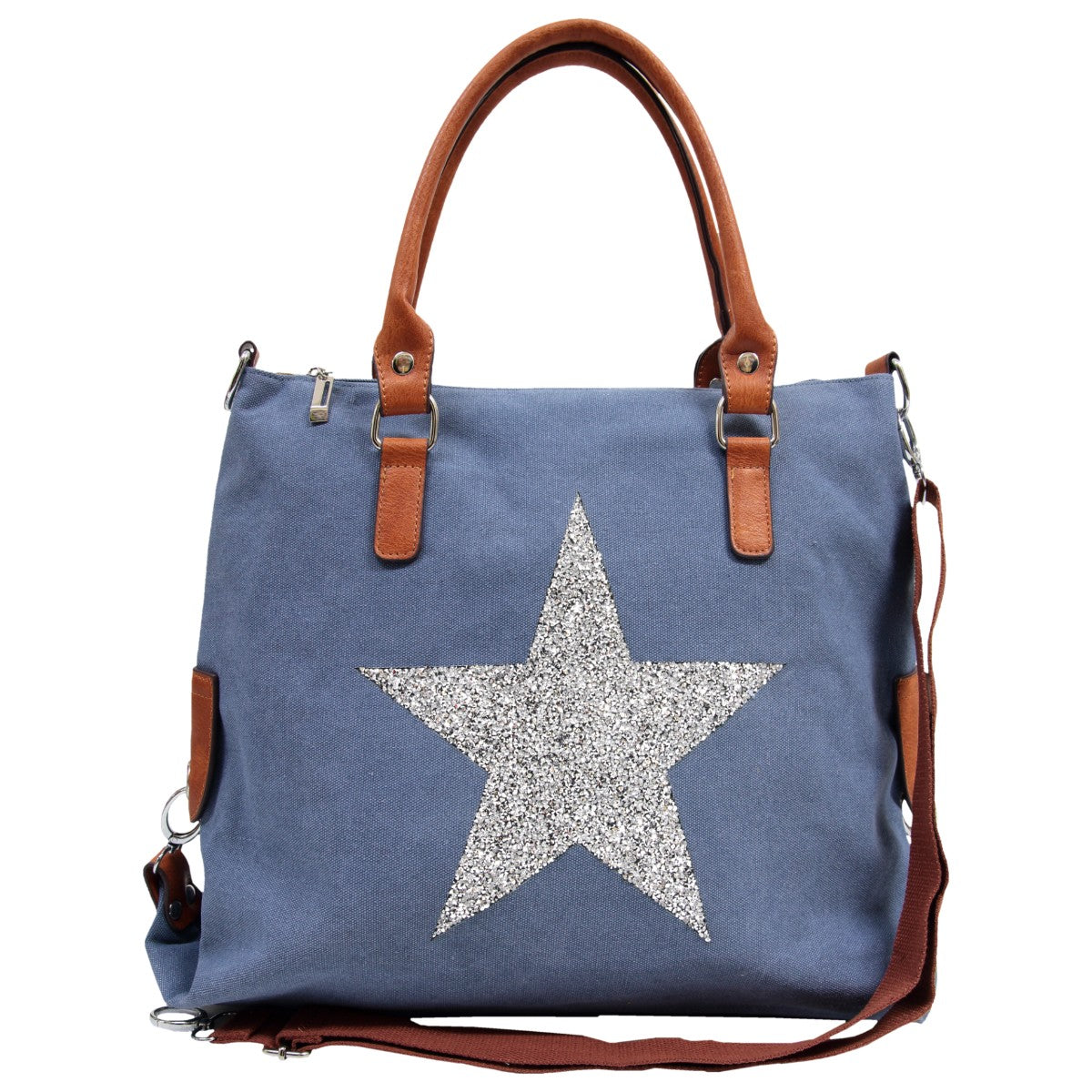 STAR POWER CANVAS BAG DENIM