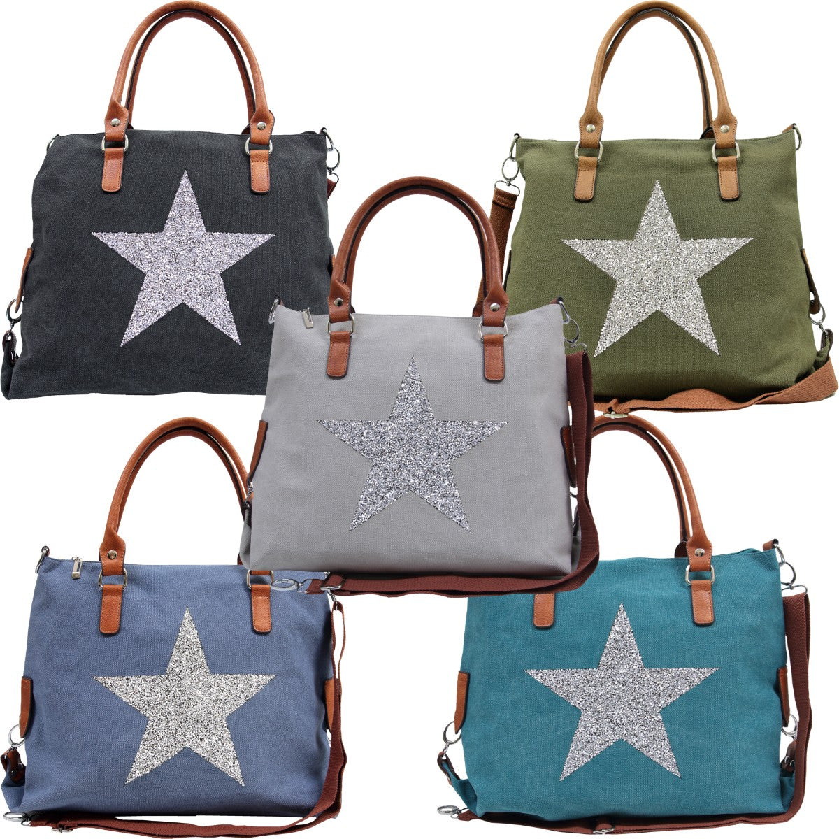 STAR POWER CANVAS BAG DENIM