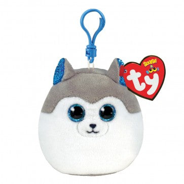 SLUSH THE HUSKY CLIP MINI SQUISH-A-BOO