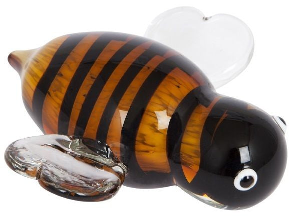 HONEY BEE ORNAMENTAL GLASS