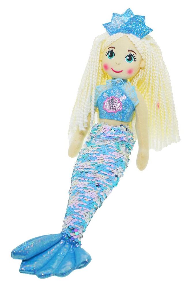 Blue Mermaid Doll Cotton Candy