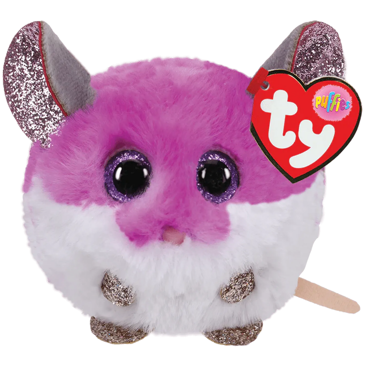 TY PUFFIES COLBY - PURPLE MOUSE