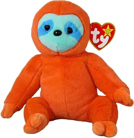 MOLASSES - Orange Sloth Beanie Baby