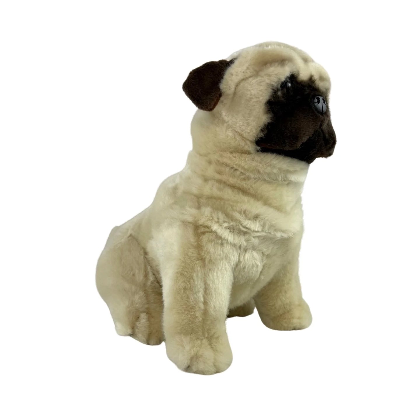 Carlotta Fawn Pug Plush Dog Toy 28 cm Realistic Stuffed Animal
