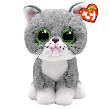 FERGUS THE GRAY CAT REGULAR BEANIE BOO