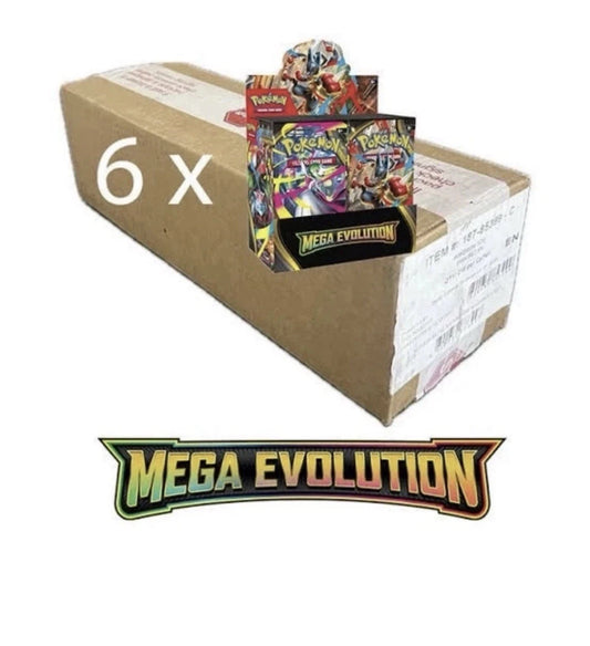 Pokémon TCG MEGA EVOLUTIONS Enhanced Booster Box CASE 🔥CONFIRMED ORDER🔥 6x box