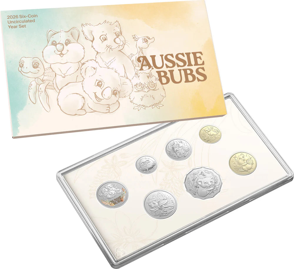 COIN PACK 2026 6 COIN BABY UNC SET WITH TOKEN - AUSSIE BABY ANIMALS