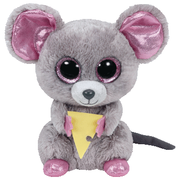 BEANIE BOOS REGULAR SQUEAKER - MOUSE W/ CHEESE