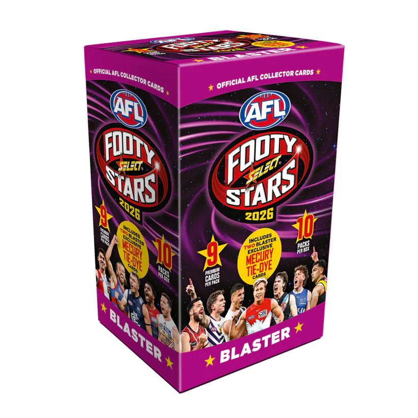 AFL 2026 Footy Stars Starter Hanger 3 Pack + Exclusive Cards