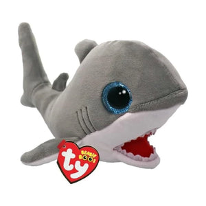 FINNEGAN - Gray Shark TY Regular Beanie Boo