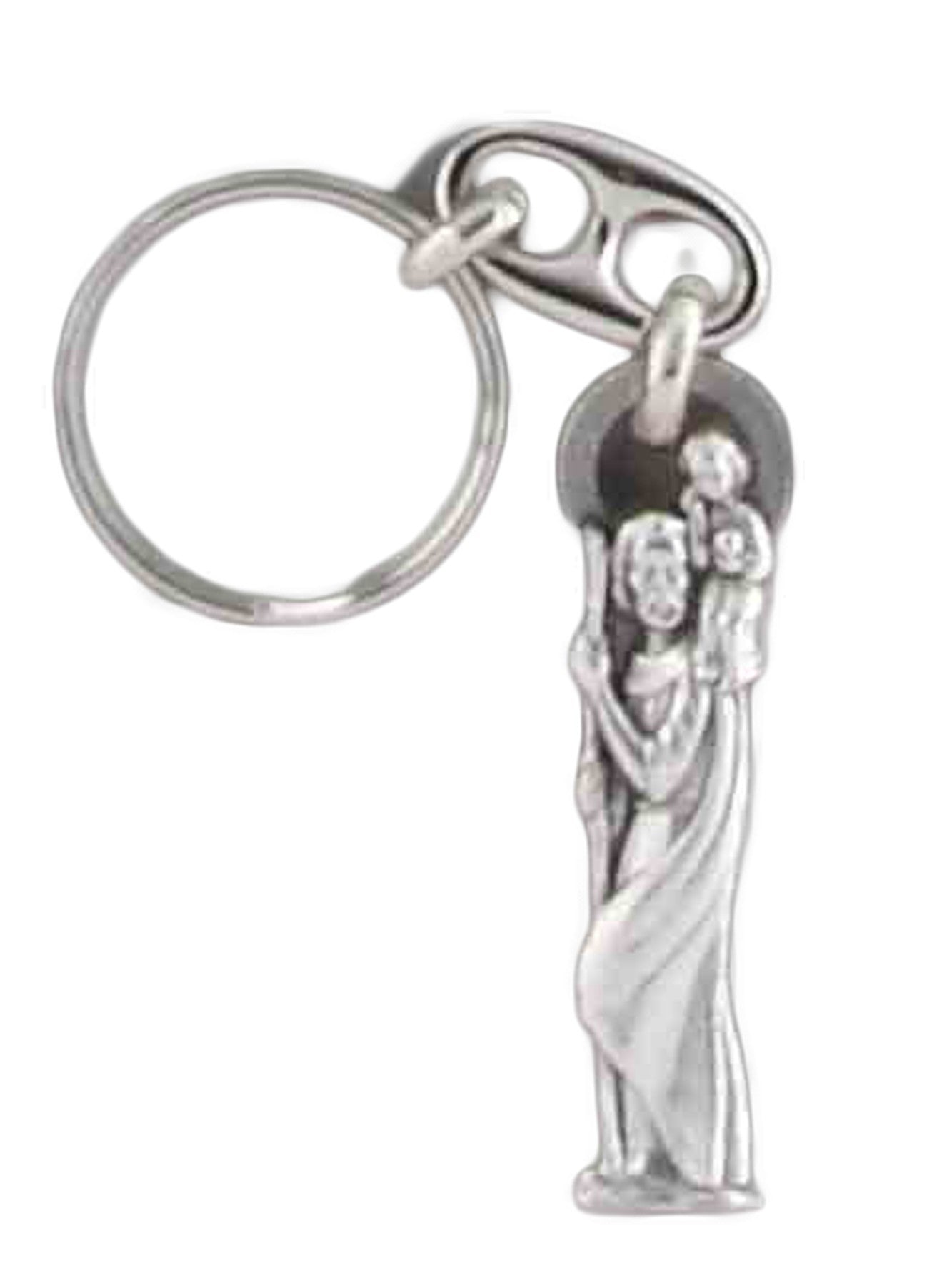 KEY RING  ST CHRIS METAL