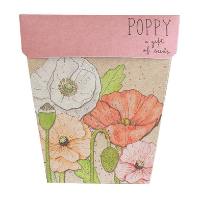 A GIFT OF SEEDS POPPY ECHO CARD