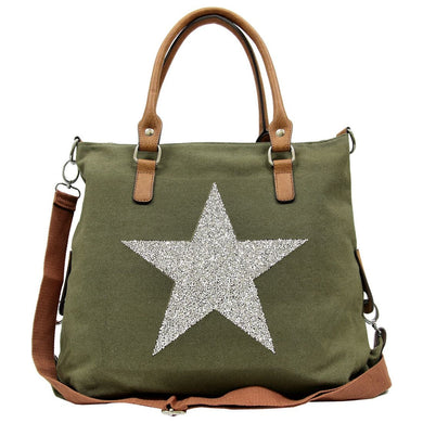 STAR POWER CANVAS BAG KHAKI