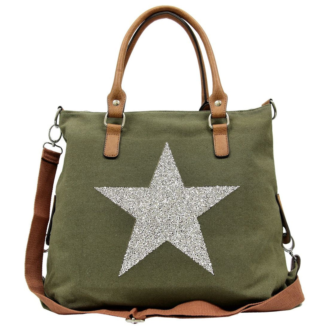 STAR POWER CANVAS BAG KHAKI
