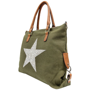 STAR POWER CANVAS BAG KHAKI