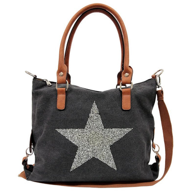 STAR POWER CANVAS BAG NAVY BLUE