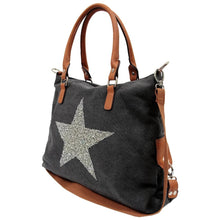 Load image into Gallery viewer, STAR POWER CANVAS BAG NAVY BLUE
