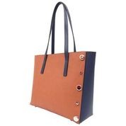 Load image into Gallery viewer, PALOMA TOTE NAV/TAN LGE
