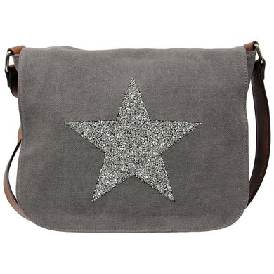 STAR POWER X BODY CANVAS BAG GREY
