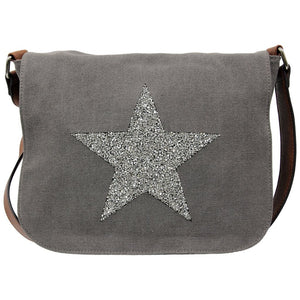 STAR POWER X BODY CANVAS BAG GREY