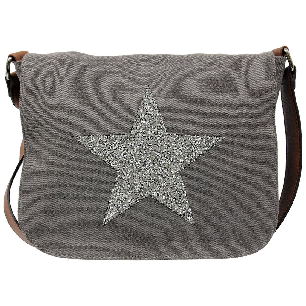 STAR POWER X BODY CANVAS BAG GREY