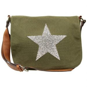 STAR POWER X BODY CANVAS BAG KHAKI