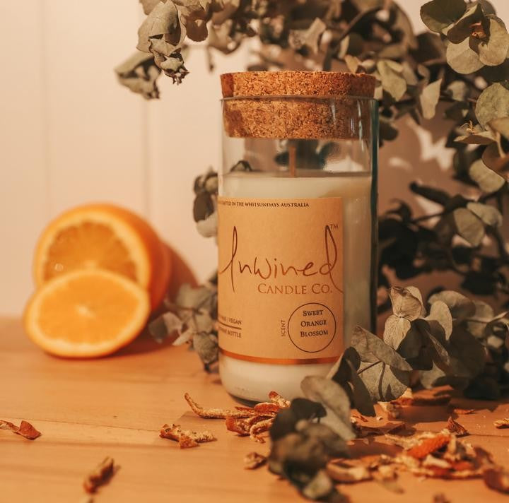 UNWINED CANDLE SWEET ORANGE BLOSSOM 
