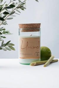 UNWINED CANDLE FINGER LIME & LEMON GRASS