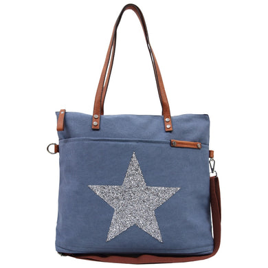 STAR POWER NEW TOTE DENIM