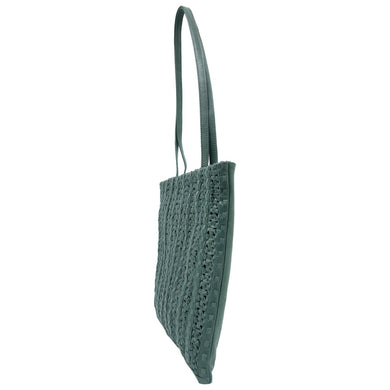 AMANO LEATHER SHOULDER BAG GREEN