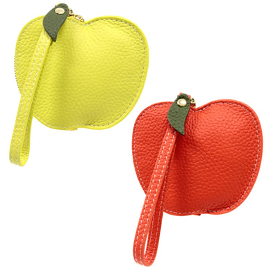 APPLE LEATHER COIN PURSE RED
