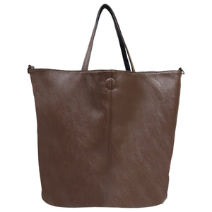 VIRGILIA REVERSABLE TOTE BROWN & NAVY