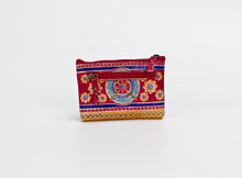 Load image into Gallery viewer, LEATHER COIN PURSE RED MEETING OF THE COMMUNITY
