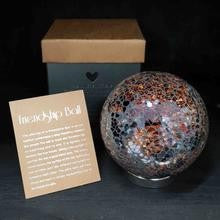 FRIENDSHIP BALL RED MOSAIC - GIFT BOXED WITH AFFIRMATION CARD AND STAND