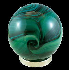 FRIENDSHIP BALL DARK GREEN - GIFT BOXED WITH AFFIRMATION CARD AND STAND
