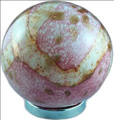 FRIENDSHIP BALL BLUSH PINK WHITE GOLD - GIFT BOXED WITH AFFIRMATION CARD AND STAND