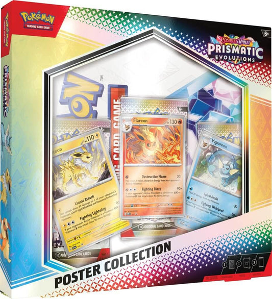 Pokemon TCG Scarlet & Violet 8.5 Prismatic Evolutions Poster Box
