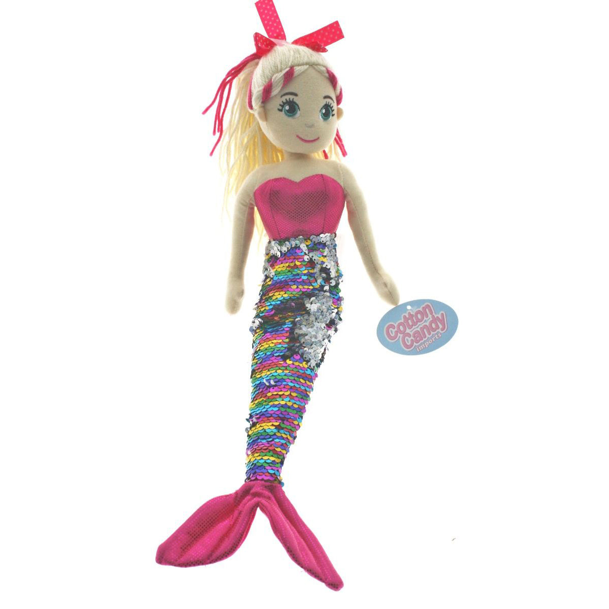 45cm ISLA Pink Rainbow F-S Mermaid