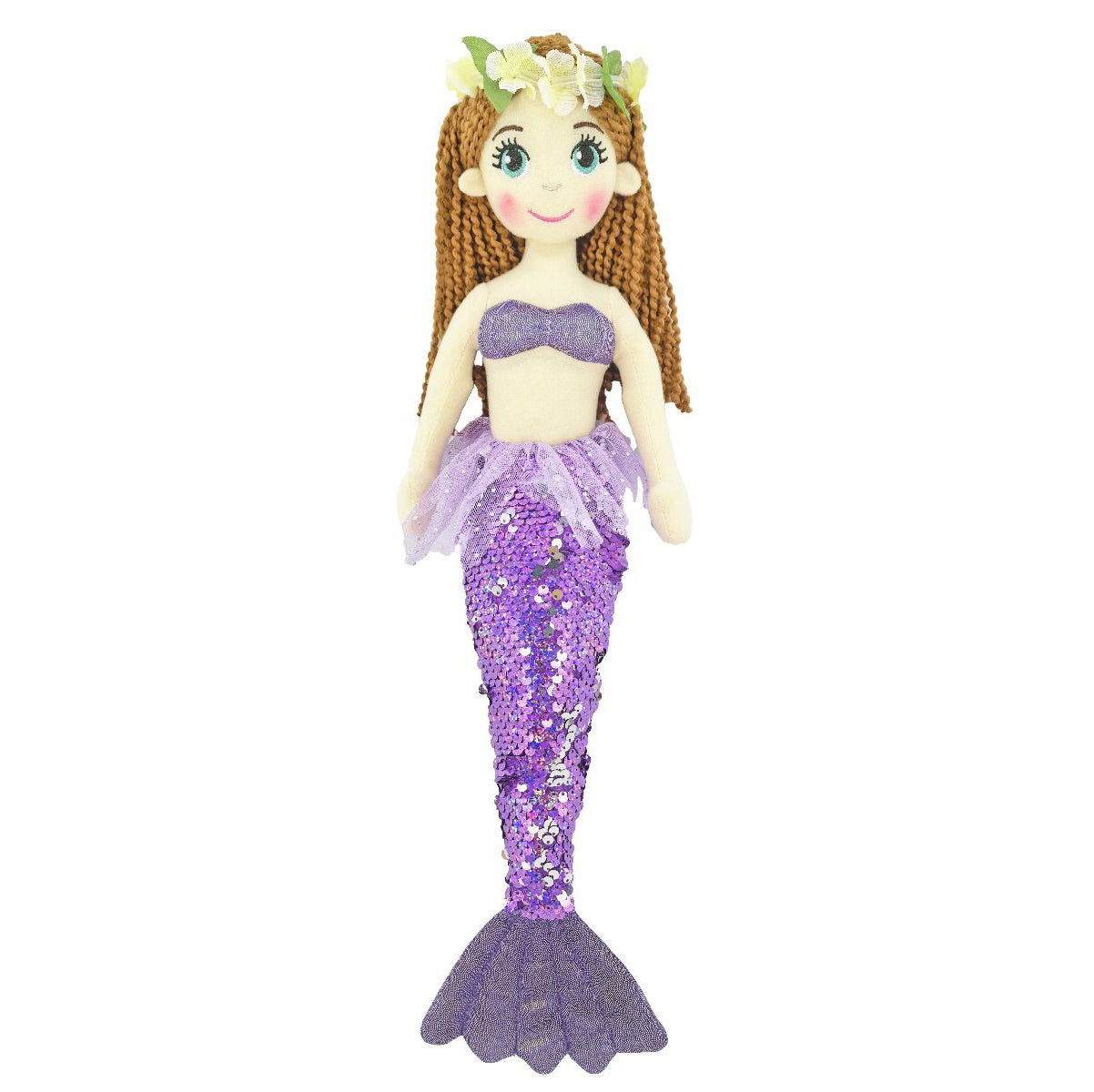 Lily Purple Tutu Mermaid Doll 45 cm Soft Plush Toy for Kids