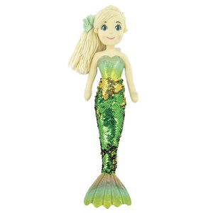 45cm MER SOPHIE Green/Gold Mermaid