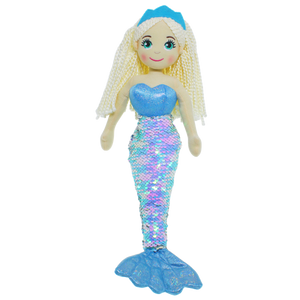 45cm SHELLY F-S BLUE iridescen Mermaid