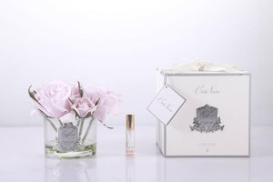 COTE NOIRE PERFUME FIVE ROSE FRENCH PINK CLEAR GLASS