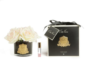 COTE NOIRE PERFUME FIVE ROSE PINK - BLACK GLASS