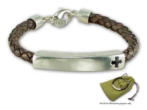 BRACELET LEATHER CROSS