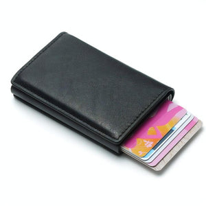 WALLET LEATHER RFID BK