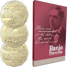 Load image into Gallery viewer, BANJO PATTERSON 3 COIN PACK  OF 50C 2020
