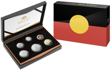 COIN PACK PROOF 6 COIN SET 2021 COLOURED ABORIGINAL FLAG