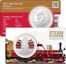 COIN PACK $FOLDER 50 CENT AUSTRALIAN TEAM TRAINS