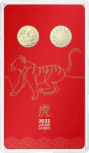 Load image into Gallery viewer, COIN PACK $1 UNC 2022 YEAR OF THE TIGER ANIMAL &amp; WHEEL
