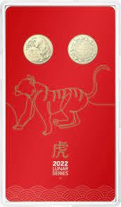 COIN PACK $1 UNC 2022 YEAR OF THE TIGER ANIMAL & WHEEL